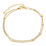 Maxbell Multi-Strand Copper Bracelet Anklet Chain Clips Jewelry Making Chain gold