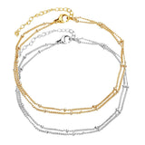 Maxbell Multi-Strand Copper Bracelet Anklet Chain Clips Jewelry Making Chain gold