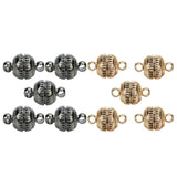 Maxbell 5 Pcs Round Magnetic Clasps DIY Jewelry Making for Necklace Bracelet Gold - Aladdin Shoppers