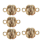 Maxbell 5 Pcs Round Magnetic Clasps DIY Jewelry Making for Necklace Bracelet Gold - Aladdin Shoppers