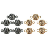 Maxbell 5 Pcs Round Magnetic Clasps DIY Jewelry Making for Necklace Bracelet Gold - Aladdin Shoppers