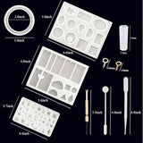 Maxbell Multifunction Resin Clay Molding DIY Kits for Jewelry Making Bracelets Bangles Pendants Silicone - Aladdin Shoppers