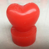 Maxbell 3D Heart Shaped Plastic Clear Candle Molds Soap Mould Candles Making Crafts