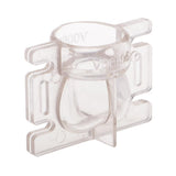 Maxbell 3D Heart Shaped Plastic Clear Candle Molds Soap Mould Candles Making Crafts