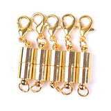 Maxbell 10 Sets Gold and Silver Tone Colors Magnetic Clasp Converter Necklace Bracelet with 1 Lobster Clasps Closure - Aladdin Shoppers