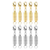 Maxbell 10 Sets Gold and Silver Tone Colors Magnetic Clasp Converter Necklace Bracelet with 1 Lobster Clasps Closure - Aladdin Shoppers
