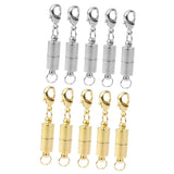Maxbell 10 Sets Gold and Silver Tone Colors Magnetic Clasp Converter Necklace Bracelet with 1 Lobster Clasps Closure - Aladdin Shoppers