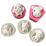 Maxbell Multifunction Resin Clay Molding DIY Puppy Shape Mold Jewelry Making Pendants Silicone - Aladdin Shoppers