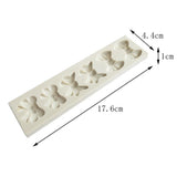 Maxbell 10Pcs Bowtie Fondant Cake Mould Silicone Candy Chocolate Mold Decor DIY