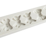 Maxbell 10Pcs Bowtie Fondant Cake Mould Silicone Candy Chocolate Mold Decor DIY