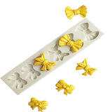 Maxbell 10Pcs Bowtie Fondant Cake Mould Silicone Candy Chocolate Mold Decor DIY