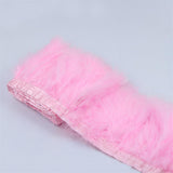 Maxbell 2m Turkey Feather Fringe Trim Sewing Dress Costume Decorations pink