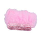 Maxbell 2m Turkey Feather Fringe Trim Sewing Dress Costume Decorations pink