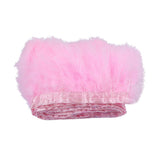 Maxbell 2m Turkey Feather Fringe Trim Sewing Dress Costume Decorations pink