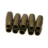 Maxbell 20 Sets Jewelry Findings Leather Cord End Magnetic Clasp Hole Size 4mm