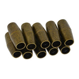 Maxbell 20 Sets Jewelry Findings Leather Cord End Magnetic Clasp Hole Size 4mm