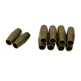 Maxbell 20 Sets Jewelry Findings Leather Cord End Magnetic Clasp Hole Size 4mm