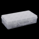 Maxbell 18pieces Storage Box Screw Lid Clear Containers for Beads Crafts Findings Small Items Keeping Supply 55x35mm packed in portable box - Aladdin Shoppers