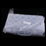 Maxbell 18pieces Storage Box Screw Lid Clear Containers for Beads Crafts Findings Small Items Keeping Supply 55x35mm packed in portable box - Aladdin Shoppers