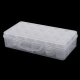 Maxbell 18pieces Storage Box Screw Lid Clear Containers for Beads Crafts Findings Small Items Keeping Supply 55x35mm packed in portable box - Aladdin Shoppers