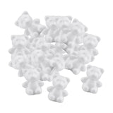 Maxbell 20 Pcs Bear Shaped Modelling Styrofoam Foam Creative DIY Kids Painted Crafts