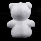 Maxbell 20 Pcs Bear Shaped Modelling Styrofoam Foam Creative DIY Kids Painted Crafts