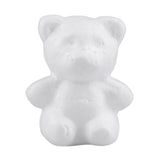 Maxbell 20 Pcs Bear Shaped Modelling Styrofoam Foam Creative DIY Kids Painted Crafts