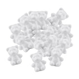 Maxbell 20 Pcs Bear Shaped Modelling Styrofoam Foam Creative DIY Kids Painted Crafts