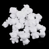 Maxbell 20 Pcs Bear Shaped Modelling Styrofoam Foam Creative DIY Kids Painted Crafts