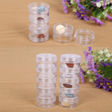 Maxbell 10Pcs 5 Layers Stackable Interlocking Screw Containers Storage Box 95x36mm