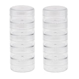 Maxbell 10Pcs 5 Layers Stackable Interlocking Screw Containers Storage Box 95x36mm