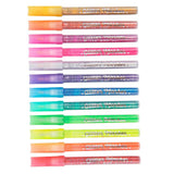 Maxbell 12 Colors Glitter Marker Pens Coloring Pen Painting Art Markers Highlighters