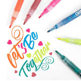 Maxbell 12 Colors Glitter Marker Pens Coloring Pen Painting Art Markers Highlighters