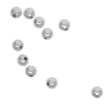 Maxbell 10Pcs 8mm S925 Sterling Silver Seamless Spacers Beads Jewelry DIY Making