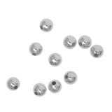 Maxbell 10Pcs 8mm S925 Sterling Silver Seamless Spacers Beads Jewelry DIY Making