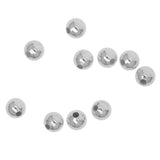 Maxbell 10Pcs 8mm S925 Sterling Silver Seamless Spacers Beads Jewelry DIY Making