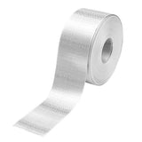 Maxbell 15 Meters 40mm Glitter Metallic Satin Ribbon For Crafts Gift Wrapping silver