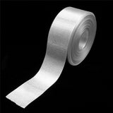 Maxbell 15 Meters 40mm Glitter Metallic Satin Ribbon For Crafts Gift Wrapping silver