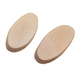 Maxbell 30 Pieces Oval Natural Tree Wood Slices for Rustic Wedding Home Decorations