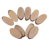 Maxbell 30 Pieces Oval Natural Tree Wood Slices for Rustic Wedding Home Decorations