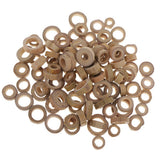 Maxbell 100 Pieces Rustic Wood Slices Rings Circles Country Bulk Natural Wood Pieces for Home Decor Rustic Weddings DIY Crafts Table Decoration Centerpiece - Aladdin Shoppers