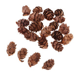 Maxbell 100 Pieces Small Real Natural Pine Cones for Christmas Ornaments Decoration