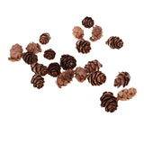 Maxbell 100 Pieces Small Real Natural Pine Cones for Christmas Ornaments Decoration