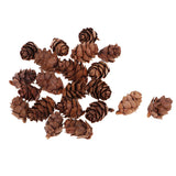 Maxbell 100 Pieces Small Real Natural Pine Cones for Christmas Ornaments Decoration