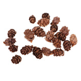 Maxbell 100 Pieces Small Real Natural Pine Cones for Christmas Ornaments Decoration