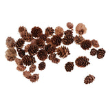 Maxbell 50 Pieces Mixed Size Mini Natural Rustic Dried Pine Cones In Bulk For Christmas Party Ornament Florists Gift Wrapping Decoration - Aladdin Shoppers