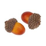 Maxbell 20 Pieces Mini Acorns Artificial Lifelike Simulation Small Acorn Accents Decoration Fake Fruit Home House Kitchen Decor - 17x25mm - Aladdin Shoppers