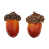 Maxbell 20 Pieces Mini Acorns Artificial Lifelike Simulation Small Acorn Accents Decoration Fake Fruit Home House Kitchen Decor - 17x25mm - Aladdin Shoppers