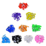100pcs Removable Waterproof Key Tags ID Name Card Tags Mark Label Blue