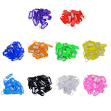 100pcs Removable Waterproof Key Tags ID Name Card Tags Mark Label Blue